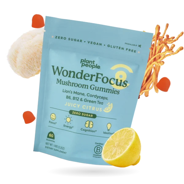 plant people wonderfocus mushroom gummies​